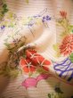 Photo15: J1104K Used Japanese Light Sweet Pink Kids / Silk. Flower, lily, fringed pink pattern  (Grade B) (15)