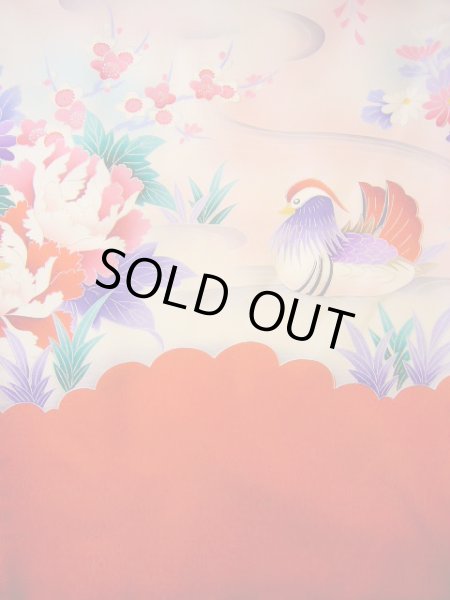 Photo6: J1104R Used Japanese Pale Light Pink Kids / Silk. Peony,   (Grade B) (6)