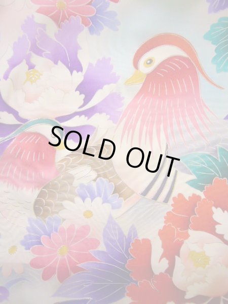 Photo8: J1104R Used Japanese Pale Light Pink Kids / Silk. Peony,   (Grade B) (8)