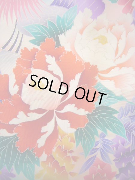 Photo9: J1104R Used Japanese Pale Light Pink Kids / Silk. Peony,   (Grade B) (9)