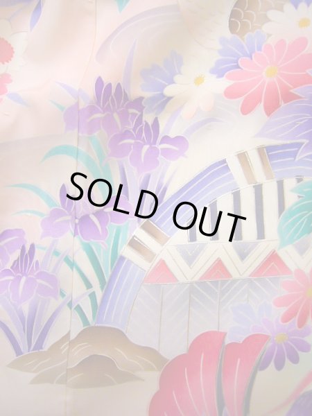 Photo10: J1104R Used Japanese Pale Light Pink Kids / Silk. Peony,   (Grade B) (10)