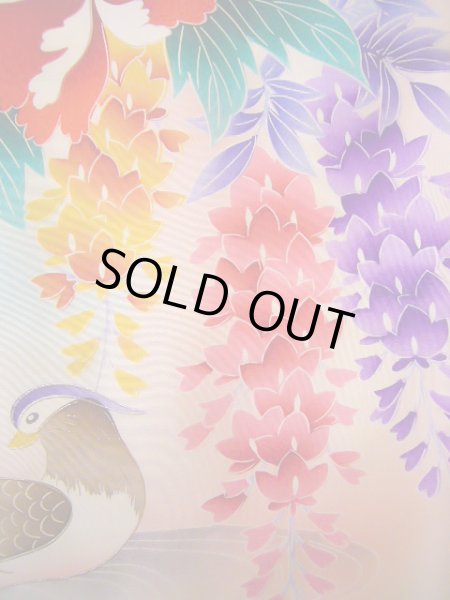 Photo11: J1104R Used Japanese Pale Light Pink Kids / Silk. Peony,   (Grade B) (11)