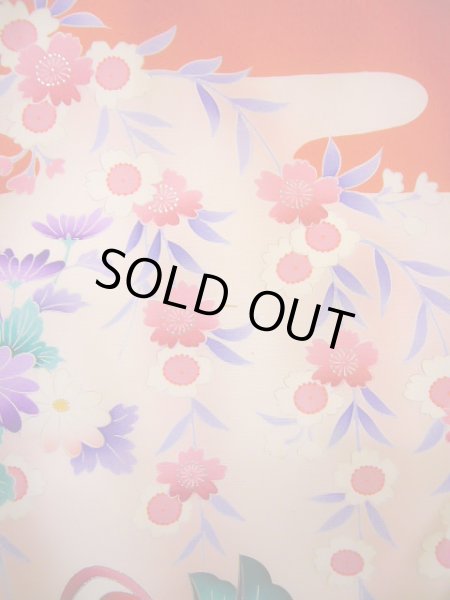 Photo16: J1104R Used Japanese Pale Light Pink Kids / Silk. Peony,   (Grade B) (16)