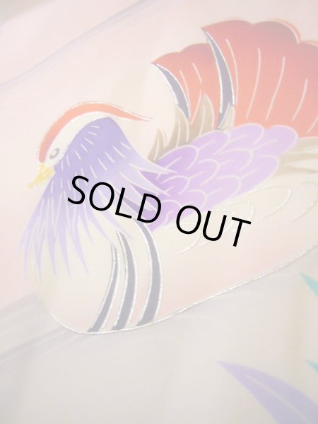 Photo23: J1104R Used Japanese Pale Light Pink Kids / Silk. Peony,   (Grade B) (23)