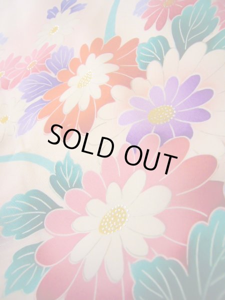 Photo24: J1104R Used Japanese Pale Light Pink Kids / Silk. Peony,   (Grade B) (24)