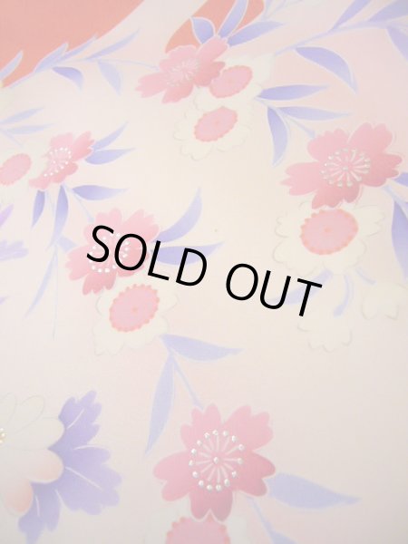 Photo25: J1104R Used Japanese Pale Light Pink Kids / Silk. Peony,   (Grade B) (25)