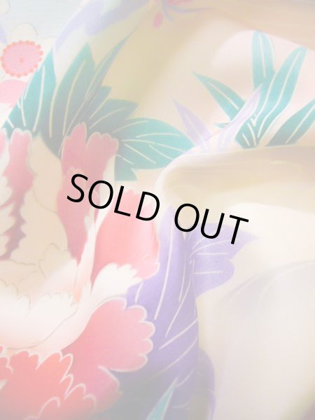 Photo26: J1104R Used Japanese Pale Light Pink Kids / Silk. Peony,   (Grade B) (26)