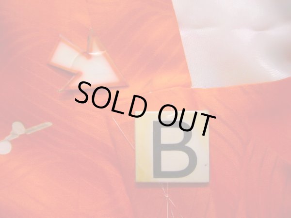 Photo25: J1104S Used Japanese Light  Orange Kids / Silk. Peony,   (Grade B) (25)