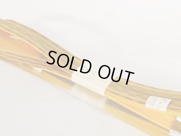 Photo3: Mint J1107XO Used Japanese   Brown OBIJIME decorative string/cord/rope  , unused, Kihachijo  (Grade A+) Flat type (3)