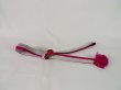 Photo1: J1108XY Used Japanese   Rose OBIJIME decorative string/cord/rope     (Grade B) Flat type (1)