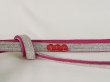 Photo2: J1108XY Used Japanese   Rose OBIJIME decorative string/cord/rope     (Grade B) Flat type (2)