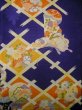 Photo5: J1111N Used Japanese Deep  Blue Kids / Silk. Chrysanthemum,   (Grade B) (5)