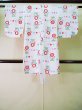 Photo1: J1111X Used Japanese   White Kids / Cotton. Flower sunflower pattern  (Grade C) (1)