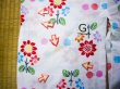 Photo20: J1111X Used Japanese   White Kids / Cotton. Flower sunflower pattern  (Grade C) (20)