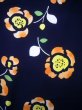 Photo3: Mint J1126V Used Japanese   Indigo Blue Kids / Cotton. Flower   (Grade A) (3)