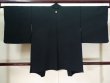 Photo2: Mint J1209W Vintage Japanese women   Black HAORI short jacket / Silk.    (Grade B) (2)