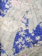 Photo5: Mint J1223A Used Japanese   Blue FURISODE long-sleeved / Silk. Flower,   (Grade A) (5)