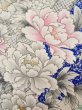 Photo8: Mint J1223A Used Japanese   Blue FURISODE long-sleeved / Silk. Flower,   (Grade A) (8)