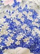 Photo10: Mint J1223A Used Japanese   Blue FURISODE long-sleeved / Silk. Flower,   (Grade A) (10)