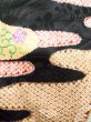 Photo9: Mint J1223D Used Japanese   Black FURISODE long-sleeved / Silk. UME plum bloom,   (Grade A) (9)