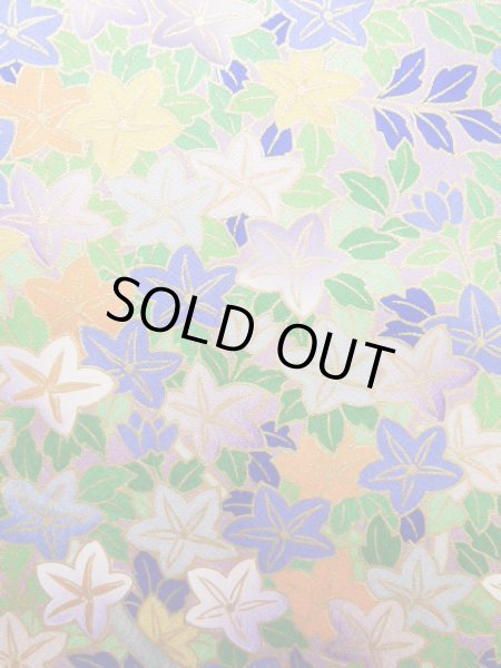 Photo9: J1223I Used Japanese Light  Wisteria FURISODE long-sleeved / Silk. Flower,   (Grade A) (9)