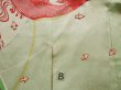 Photo21: J1223K Used Japanese Pale Light Pale Blue FURISODE long-sleeved / Silk. Peony, sleeve pattern  (Grade C) (21)
