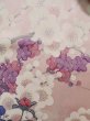 Photo7: Mint J1223R Used Japanese Pale Light Pink FURISODE long-sleeved / Silk. Flower, narcissus pattern, flower cart  (Grade A) (7)