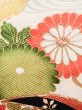 Photo11: J1225C Used Japanese Pale  Vermilion FURISODE long-sleeved / Silk. Flower,   (Grade A) (11)