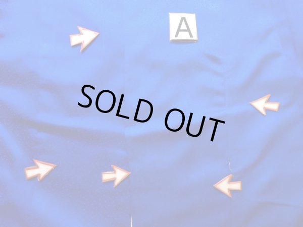 Photo19: J1225D Used Japanese Deep  Blue FURISODE long-sleeved / Synthetic. Peony,   (Grade A) (19)