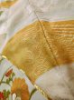 Photo13: J1225F Used Japanese Light  Cream FURISODE long-sleeved / Silk. Chrysanthemum,   (Grade A) (13)