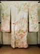 Photo3: J1225G Used Japanese Pale Light Pink FURISODE long-sleeved / Silk. Chrysanthemum,   (Grade A) (3)