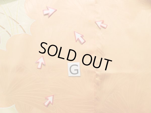 Photo24: J1225H Used Japanese Pale  Yellow FURISODE long-sleeved / Silk. Chrysanthemum,   (Grade B) (24)