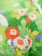 Photo8: J1225I Used Japanese   White FURISODE long-sleeved / Silk. Flower,   (Grade B) (8)