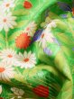 Photo15: J1225I Used Japanese   White FURISODE long-sleeved / Silk. Flower,   (Grade B) (15)