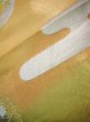 Photo9: JET0404W Used Japanese Shiny  Yellow Cutting cloth    (Grade B) (9)