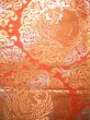 Photo2: JET0410I Used Japanese Shiny  Orange Cutting cloth    (Grade B) (2)