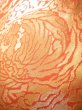 Photo7: JET0410I Used Japanese Shiny  Orange Cutting cloth    (Grade B) (7)