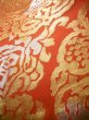 Photo9: JET0410I Used Japanese Shiny  Orange Cutting cloth    (Grade B) (9)