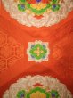 Photo3: JET0410Y Used Japanese Bright  Vermilion Cutting cloth    (Grade B) (3)