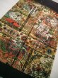 Photo1: JET0415J Used Japanese Dark  Multi Color Cutting cloth    (Grade C) (1)