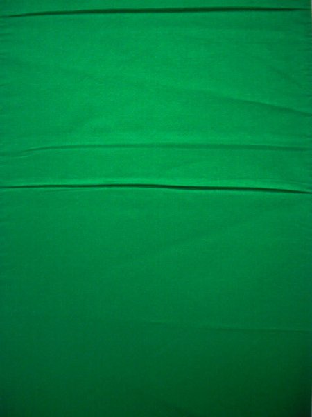 Photo2: JET0423C Used Japanese   Green Cutting cloth    (Grade B) (2)