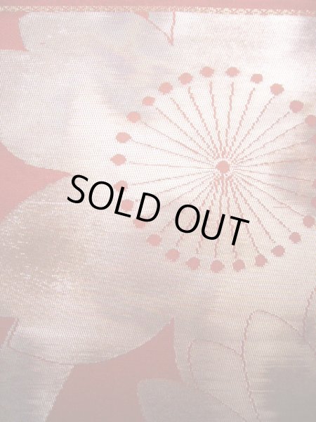 Photo4: JET0423I Used Japanese   Vermilion Cutting cloth    (Grade B) (4)