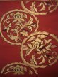 Photo2: JET0423K Used Japanese   Red Cutting cloth    (Grade B) (2)