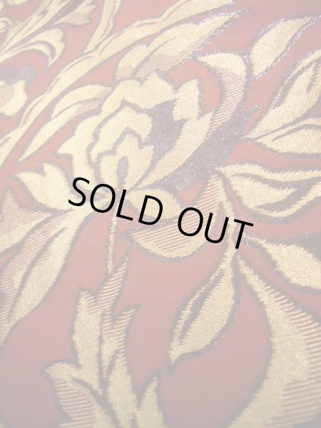 Photo4: JET0423K Used Japanese   Red Cutting cloth    (Grade B) (4)