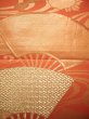Photo4: JET0423O Used Japanese   Orange Cutting cloth    (Grade B) (4)