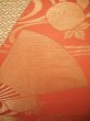 Photo5: JET0423O Used Japanese   Orange Cutting cloth    (Grade B) (5)
