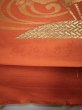 Photo10: JET0423O Used Japanese   Orange Cutting cloth    (Grade B) (10)