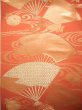 Photo2: JET0423P Used Japanese   Orange Cutting cloth    (Grade B) (2)