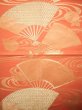 Photo3: JET0423P Used Japanese   Orange Cutting cloth    (Grade B) (3)