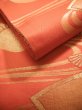 Photo7: JET0423R Used Japanese   Orange Cutting cloth    (Grade B) (7)